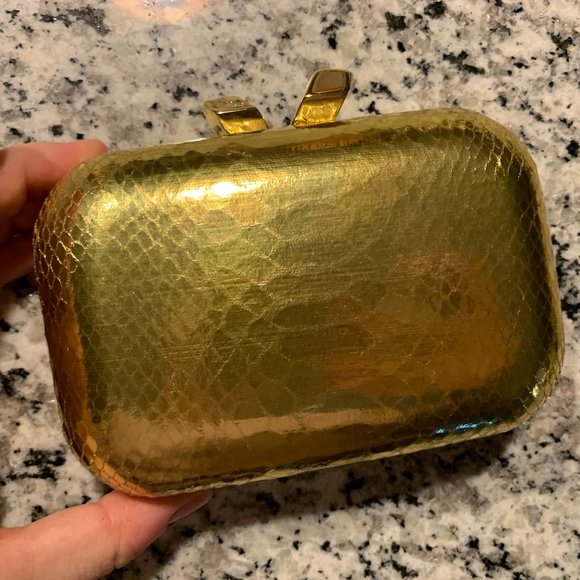 Kotur “Margot” Miniature Clutch in Gold Snakeskin NWT - MSRP: $350 - Picture 7 of 13